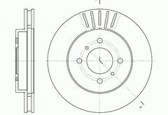 Диск тормозной вентилируемый G-brake  GR-02751