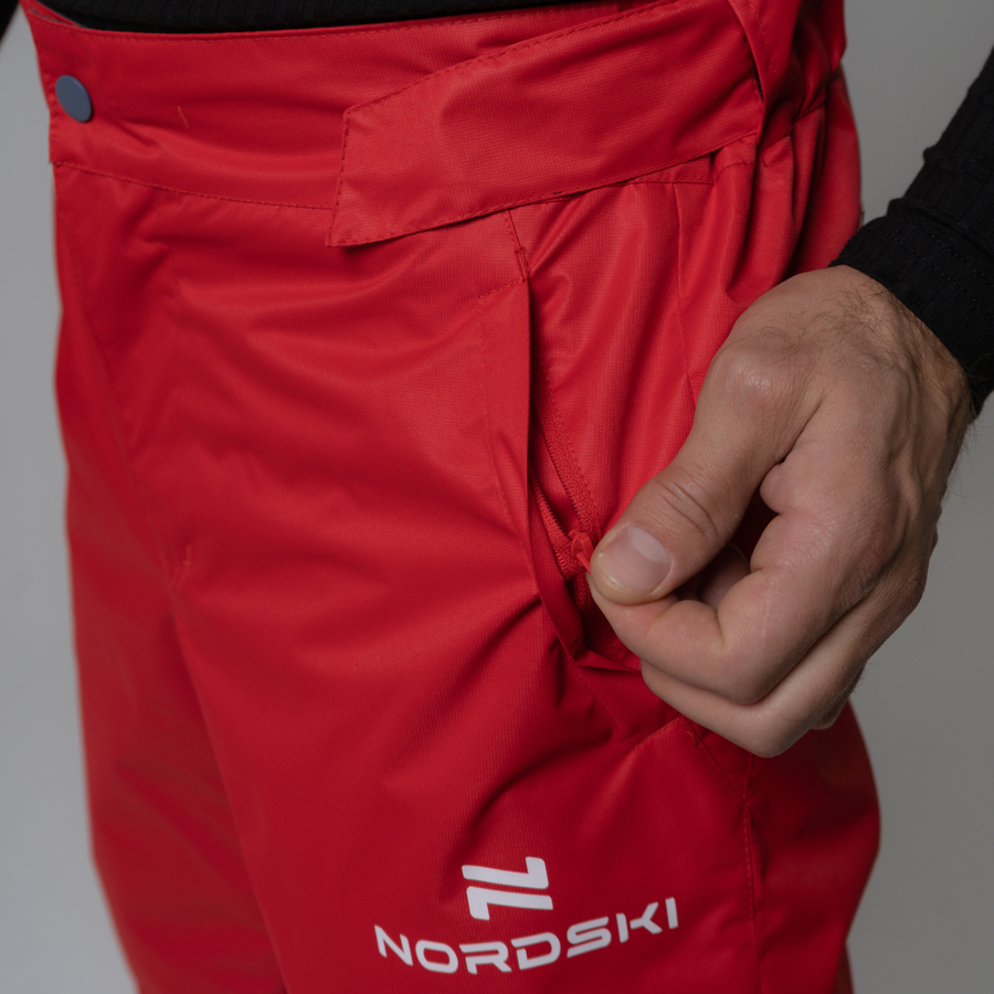 Nordski Light Patriot утепленный ветрозащитный костюм мужской red - 13