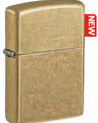 Фото Зажигалка ZIPPO Classic с покрытием Street Brass, латунь/сталь, золотистая