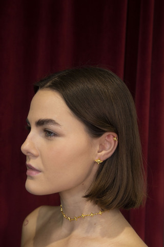 Серьги Центавра, серебро 925, позолота 18k 4
