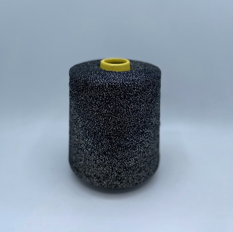 Servizi e seta (пр.Италия),art. Luxury ,2/52 2600м/100гр,87%Шелк 7%Полиамид 6%Полиэстер(люрекс) , цвет-Черный, арт.25221