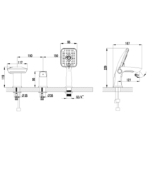 Смеситель для ванны LEMARK UNIT – LM4545C