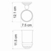 WasserKRAFT Ammer K-7028 Стакан, цвет: хром