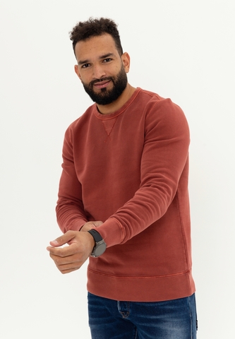 Свитшот Bowery NYC однотонный Fleece Burnt Red