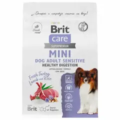 Brit Adult Sensitive Healthy Digestion сухой корм для собак мелких пород (индейка,ягненок) 400 гр