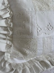 Кружево широкое, белое ажурное, для рукоделия, ширина см, длина 2 м