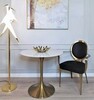 Стол обеденный белый Tulip Marble Brass — фото 3