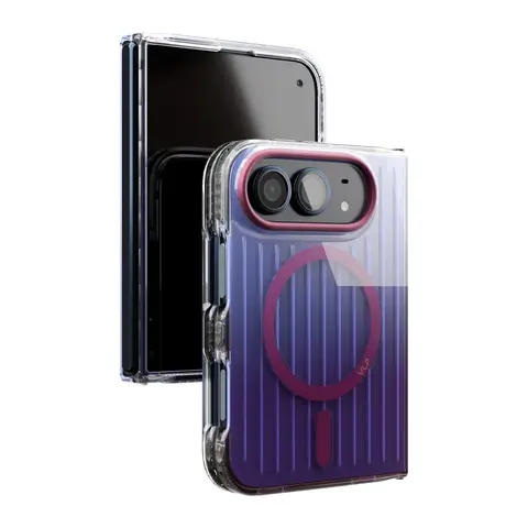 Чехол VLP iPhone Duo Pulse Case с MagSafe темно-вишневый