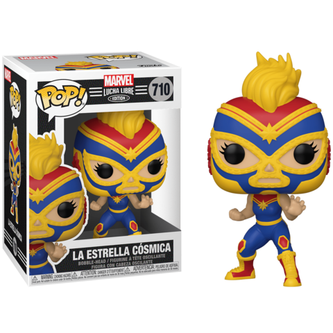 Funko POP! Marvel. Lucha Libre: La Estrella Cosmica Captain Marvel (710)