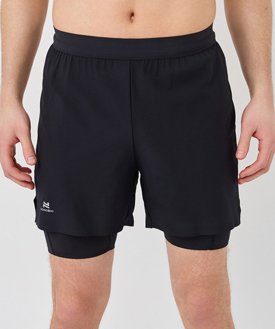 Шорты с лосинами Nordski Stayer Black мужские