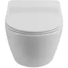 BelBagno Uno BB7006CHR/SC Унитаз подвесной безободковый, с сиденьем дюропласт, цвет: белый