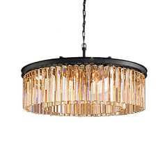 Люстра Odeon 6R black/smoky