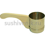 Ковш-черпак металлический с деревянной ручкой - 2