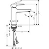 Hansgrohe Metropol 32507000 Смеситель для раковины однорычажный с донным клапаном