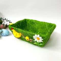 Корзина пасхальная, 11,5х16,5 см., высота 6см., 1 шт.
