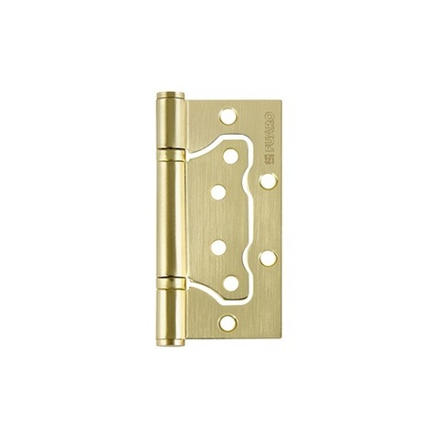 Петля универсальная без врезки FUARO 500-2BB/BL 100x2,5 SB мат.золото /31055/ (1 шт)