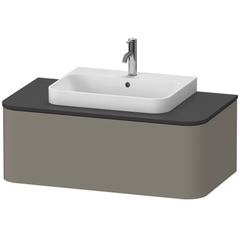 Duravit Happy D.2 Plus HP494109292 Тумба подвесная 354x1000x550мм 1 ящик, цвет: stone grey satin matt фото