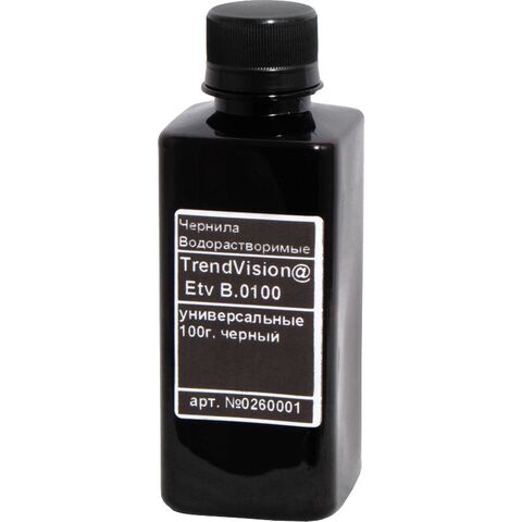Чернила Водорастворимые TrendVision@ Универсальные Etv B.100g черный (black), 100мл - купить в компании MAKtorg