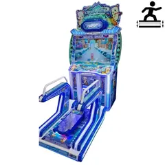 Детский игровой автомат гонки сноуборд «Снежный мишка»