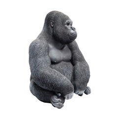 Фигура декоративная Monkey Gorilla Side Medium «Горилла сбоку средняя», Чёрный