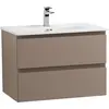 BelBagno KRAFT 39-700/390-2C-SO-СO База под раковину подвесная с фрезерованными ручками по всей длине фасада с 2 выкатн. ящ.,Бежевый Мат.,700x395x500