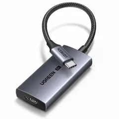 Адаптер UGREEN CM491 (85320) USB-C To HDMI 2,1 Female 8K@60Hz, 15см, серый