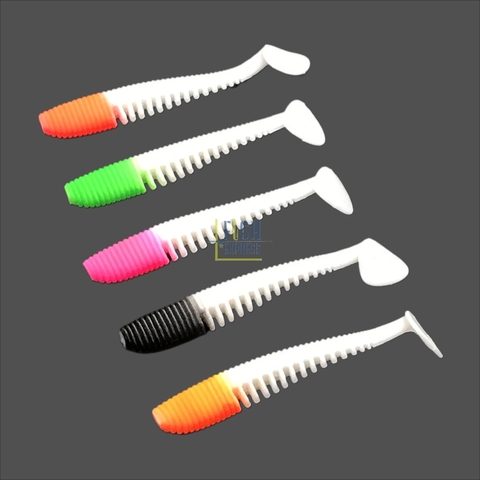 М 1 Силиконовая приманка NEON 68 AWA MIX  длина 9 см в пачке 5 шт