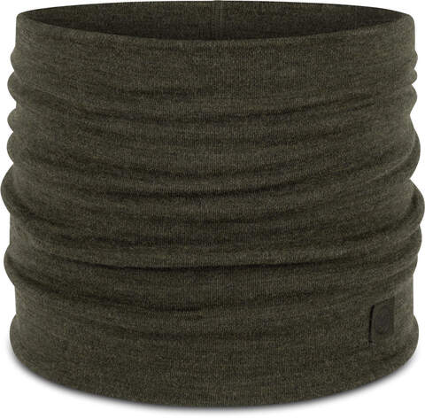 Картинка шарф-труба Buff Wool heavyweight Solid Bark - 1