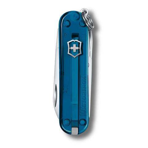 Нож-брелок Victorinox Classic SD Transparent Colors, Sky High (0.6223.T61G)