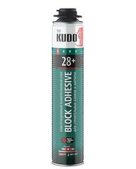 Клей-пена пистолетная для строительных блоков и кирпича Block Adhesive Proff 28+ // 1000мл // KUDO