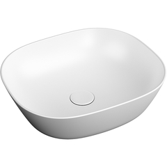 VitrA Plural 7810B401-0016 Квадратная раковина-чаша низкая, 45 cm, матовый белый фото