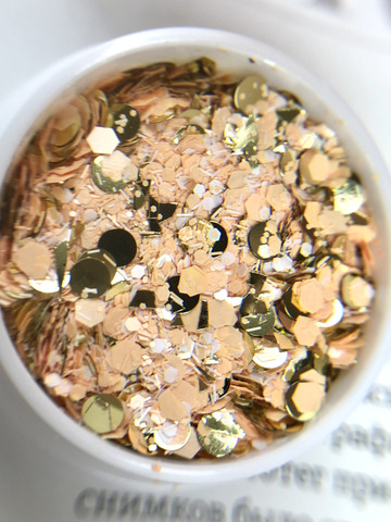 Глиттер CONFETTY MIX Peach