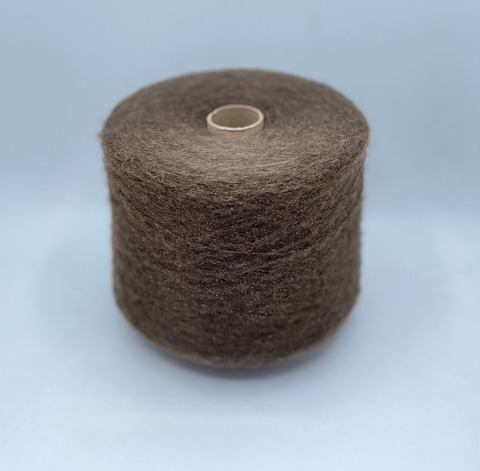 Lanifico del Oliva (пр.Италия),art. Mork, 1000м/100гр,41% Бэби альпака 34% Меринос 20% Полиамид 5% Люрекс, цвет-Коричневый арт.26026