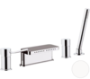 Remer Minimal N06317MMBO Смеситель для ванны монтаж на борт каскадный излив, цвет: белый матовый