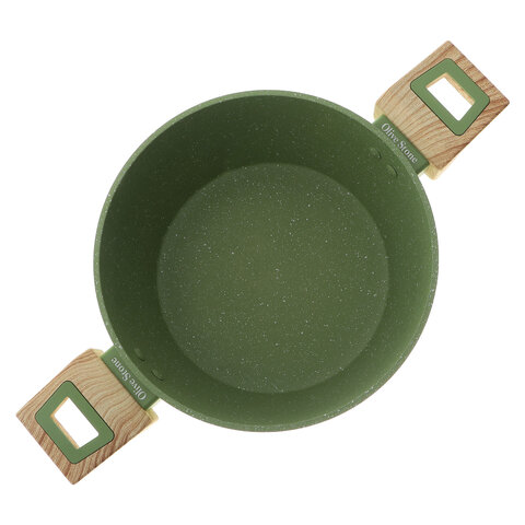 Кастрюля с крышкой, 3,8 л, диам. 24 см KITCHENSTAR Olive Stone арт.SYB-V124FAK-0524