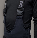 Детский утеплённый лыжный костюм Nordski Jr. Base Lime-Black с высокой спинкой