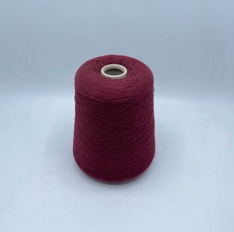 Бобинная пряжа (пр.Италия),1500м/100гр, 80% шерсть, 20% полиамид , цвет -Припыленно-винный арт.31171