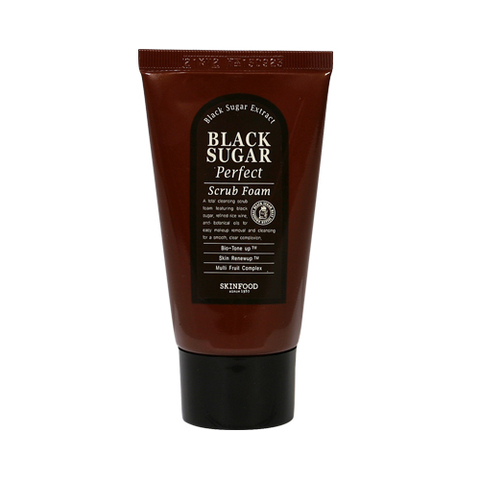 СФ BLACK SUGAR Пенка-скраб для умывания с экстрактом черного сахара Black Sugar Perfect Scrub Foam 180гр