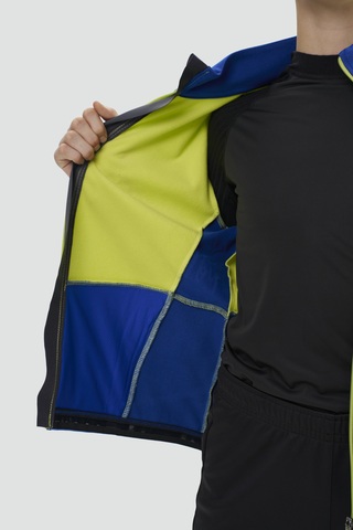 Детская лыжная куртка Nordski Jr. Advance true blue-lime