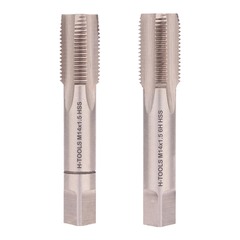 Метчик М14х1,5 (Комплект 2шт) DIN2181 HSS-G 6h 70мм a=9,0 H-Tools 235141HT