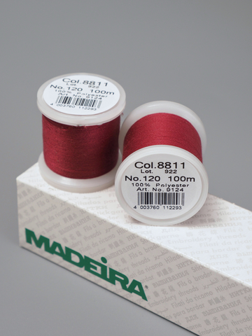 Нитки швейные Madeira aerofil № 120 Col. 8811 бордово-кирпичный (100 м)