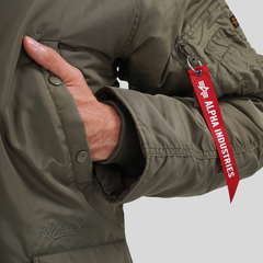 Парка Alpha Industries N-3B Logo Oxford Parka Olive Green (Зеленая)