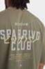Футболка Boxraw Nakatani x Sparring Club Oversized Оливковый