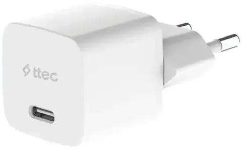 Зарядное устройство TTEC SmartCharger GAN 30W USB-C PD Travel Fast Charger с каб USB-C 1,2м, белый