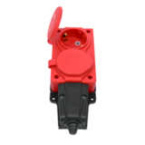 Колодка удлинителя 2-м 16А IP44 MultiSet 2P+E 250В каучук красн. SE MST4122RD — фото 4