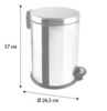 Fixsen HoReCa FX-34024D Ведро с крышкой 12 л, цвет: хром