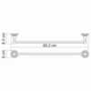 WasserKRAFT Ammer K-7030 Полотенцедержатель, цвет: хром