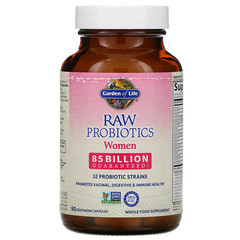 Garden of Life, RAW Probiotics, Women, 85 Billion, 90 Vegetarian Capsules