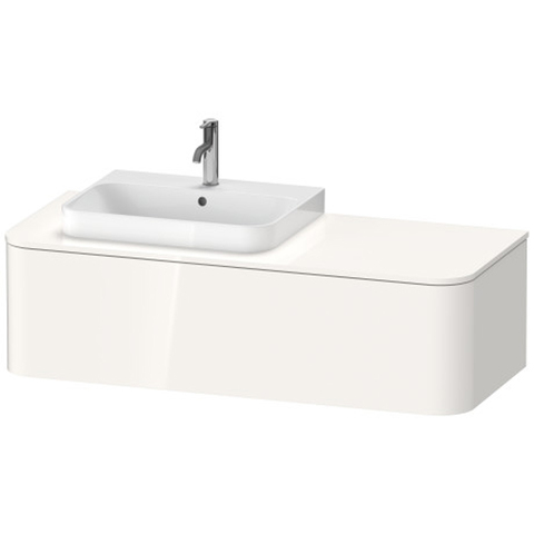Duravit Happy D.2 Plus HP4942L2222 Тумба подвесная 354x1300x550мм 1 ящик, цвет: белый глянцевый