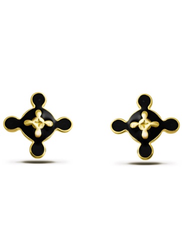 Серьги Азеллюс max, серебро 925, позолота 18k